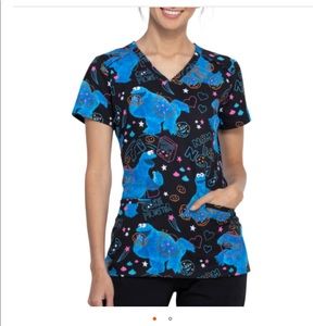 Cookie Monster scrub top